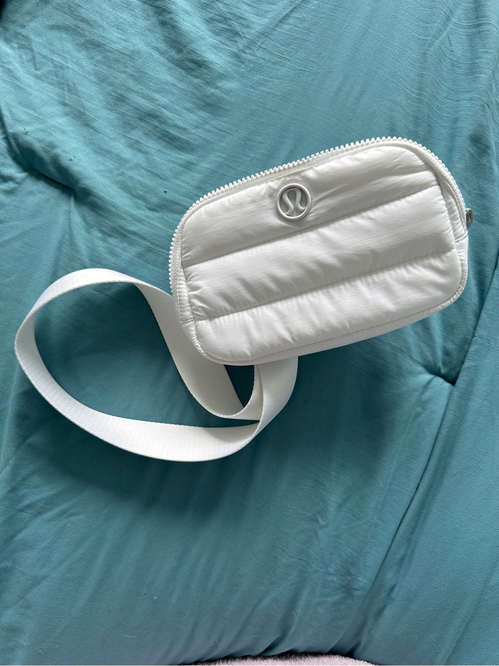 lululemon athletica White Quilted Puffer Belt Bag